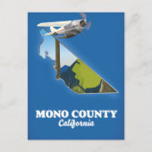 Mono Landkreis California Karte (Vorderseite)