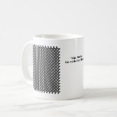 Mono Maze - Retro Flow Kaffeetasse (Vorderseite Links)