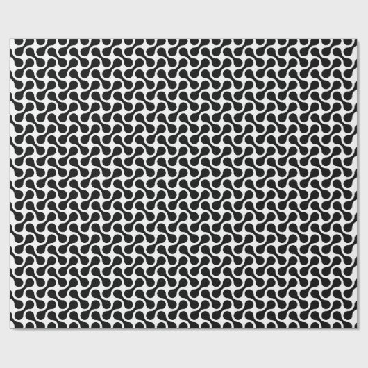 Mono Maze - Retro Flow Wrapping Paper Geschenkpapier (Flach)