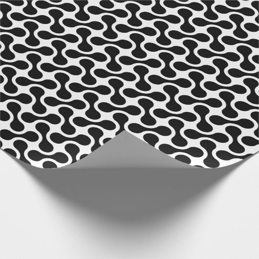 Mono Maze - Retro Flow Wrapping Paper Geschenkpapier (Ecke)