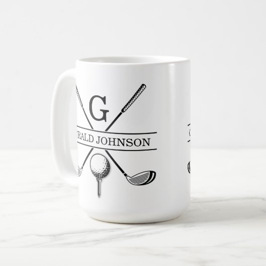 Mono-Modell für Golf-Design-Zwei-Tone-Kaffee-Tasse Kaffeetasse (Vorderseite Links)