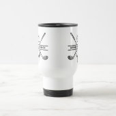Mono-Modell für Golf-Design-Zwei-Tone-Kaffee-Tasse Reisebecher (Mittel)