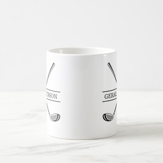 Mono-Modell für Golf-Design-Zwei-Tone-Kaffee-Tasse Verwandlungstasse (Mittel)