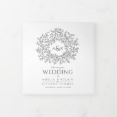 Mono Mono Mono Art Story Widding Foto Dreifach-gefaltete Programmkarte (Cover)