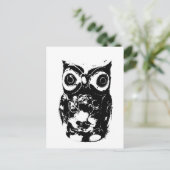 Mono Owl Postkarte (Stehend Vorderseite)