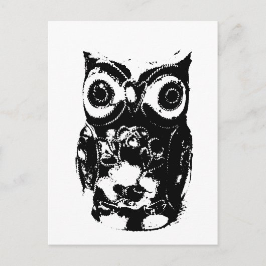 Mono Owl Postkarte (Vorderseite)