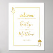 Mono Playing Card Hochzeit Foliendrucke (Vorderseite)