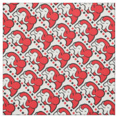 Mono-Rotes Muster für den grafischen Elefanten Stoff (Muster)