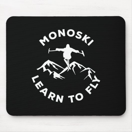 Mono Ski Learn To Fly Para Skiing Adaptive Sports  Mousepad (Vorne)