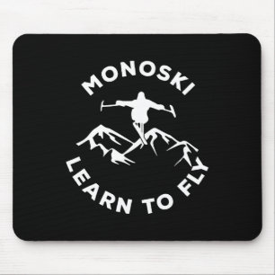 Mono-Ski Lernen Fliegen Para-Skiing Adaptiver Spor Mousepad