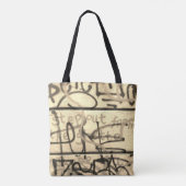 Mono Urban Graffiti Style Tote Bag Tasche (Rückseite)