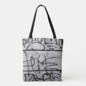 Mono Urban Graffiti Style Tote Bag Tasche (Rückseite)
