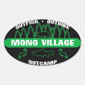 Mono Village Survivor Sticker Green (Vorderseite)