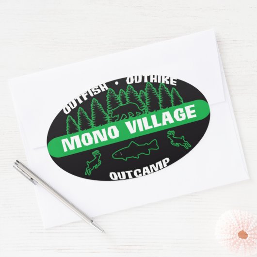 Mono Village Survivor Sticker Green (Umschlag)