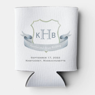 Mono-Wappen-Logo für Hochzeiten Classic kann kälte Dosenkühler