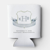 Mono-Wappen-Logo für Hochzeiten Classic kann kälte Dosenkühler (Rückseite)