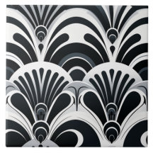 Monochrom Art Deco, kühl und dramatisch