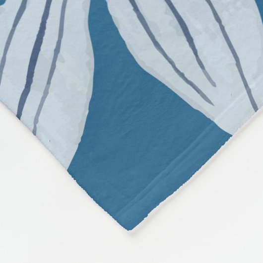 Monochrom-Blockmuster Fleecedecke (Ecke)