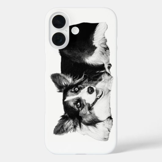 Monochrom-Corgi-Vertrauen Case-Mate iPhone Hülle (Rückseite)