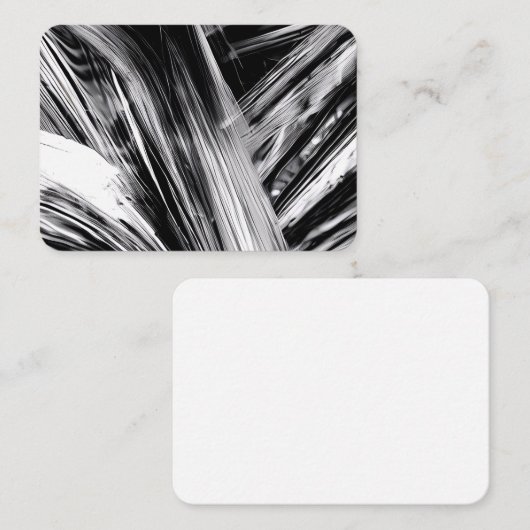 Monochrom-Geist: Schwarz-Weiß-Kunst Visitenkarte (Vorne/Hinten)