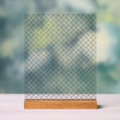 Monochrom Geometrische Textur|Nahtloses Diamantseh Acrylschild (Neutral)