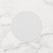 Monochrom Geometrische Textur|Nahtloses Diamantseh Konfetti (Klein Vorderseite)