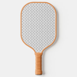 Monochrom Geometrische Textur|Nahtloses Diamantseh Pickleball Schläger