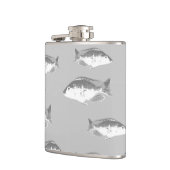 Monochrom-Graufisch Flachmann (Links)