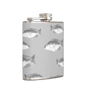 Monochrom-Graufisch Flachmann (Rechts)