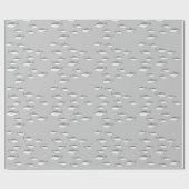 Monochrom-Graufisch Geschenkpapier (Flach)