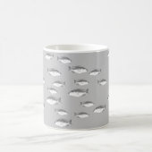 Monochrom-Graufisch Kaffeetasse (Mittel)