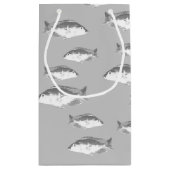 Monochrom-Graufisch Kleine Geschenktüte (Rückseite)