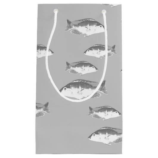 Monochrom-Graufisch Kleine Geschenktüte (Vorderseite)