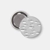 Monochrom-Graufisch Magnet (Vorderseite/Rückseite)