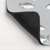 Monochrom-Graufisch Mousepad (Ecke)