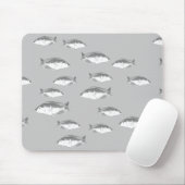 Monochrom-Graufisch Mousepad (Mit Mouse)