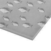Monochrom-Graufisch Schneidebrett (Ecke)