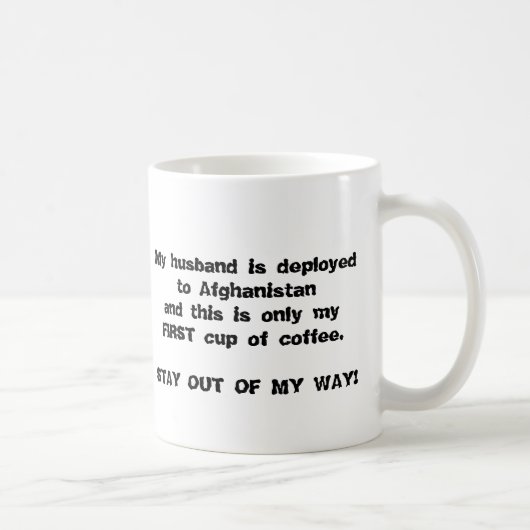 Monochrom HERAUS KONFRONTIEREN Kaffeetasse (Rechts)