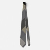 Monochrom in der grauen karierten Krawatte (Vorderseite)