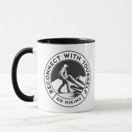 Monochrom-Kaffeemaschine für Wanderer Tasse