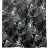 Monochrom ohne Grenzen: Duschvorhang (Vorderseite)