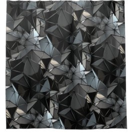Monochrom ohne Grenzen: Duschvorhang