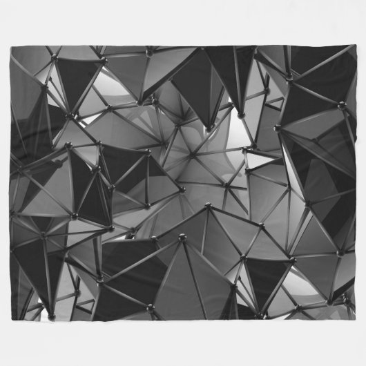 Monochrom ohne Grenzen: Fleecedecke (Vorderseite (Horizontal))