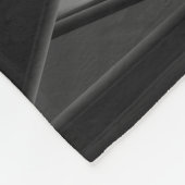 Monochrom ohne Grenzen: Fleecedecke (Ecke)