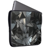 Monochrom ohne Grenzen: Laptopschutzhülle (Vorne Rechts)