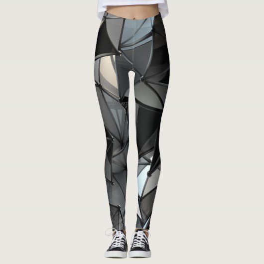 Monochrom ohne Grenzen: Leggings (Vorderseite)