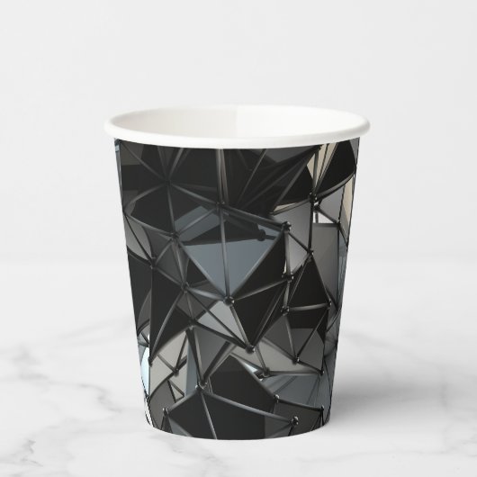 Monochrom ohne Grenzen: Pappbecher (Links)
