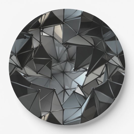 Monochrom ohne Grenzen: Pappteller (Vorderseite)