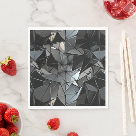 Monochrom ohne Grenzen: Serviette (Beispiel)