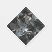 Monochrom ohne Grenzen: Serviette (Ecke)